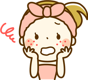 ニキビで困る女性