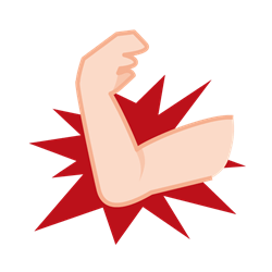 肘の痛みイラスト